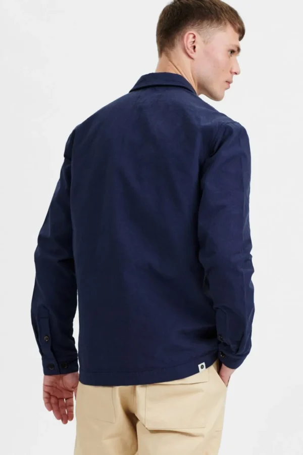 Mand Anerkjendt Akoscar Bubble Overshirt - Sky Captain