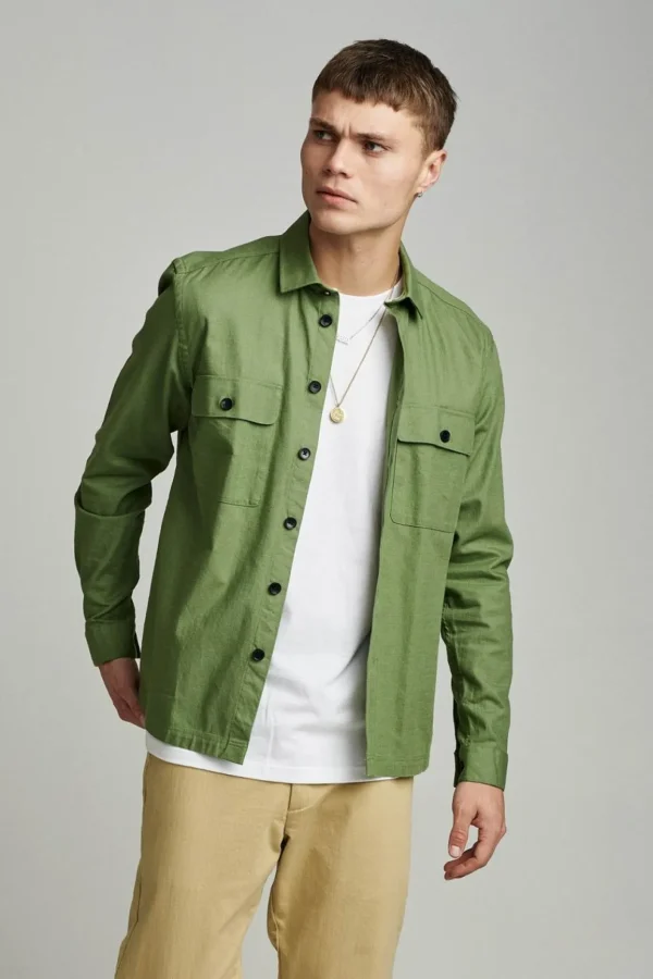 Mand Anerkjendt Akoscar Cotton Slub - Vineyard Green