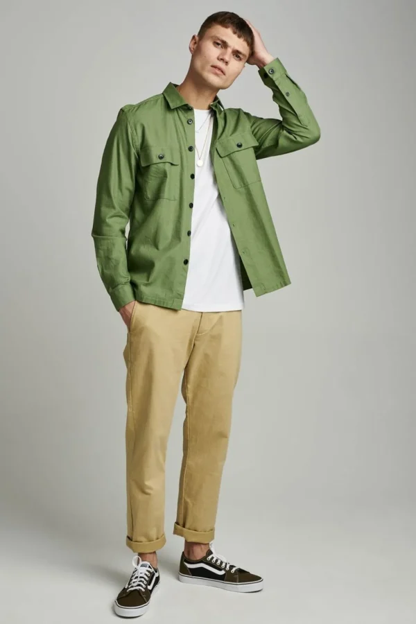 Mand Anerkjendt Akoscar Cotton Slub - Vineyard Green