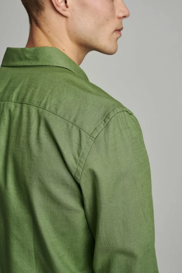 Mand Anerkjendt Akoscar Cotton Slub - Vineyard Green