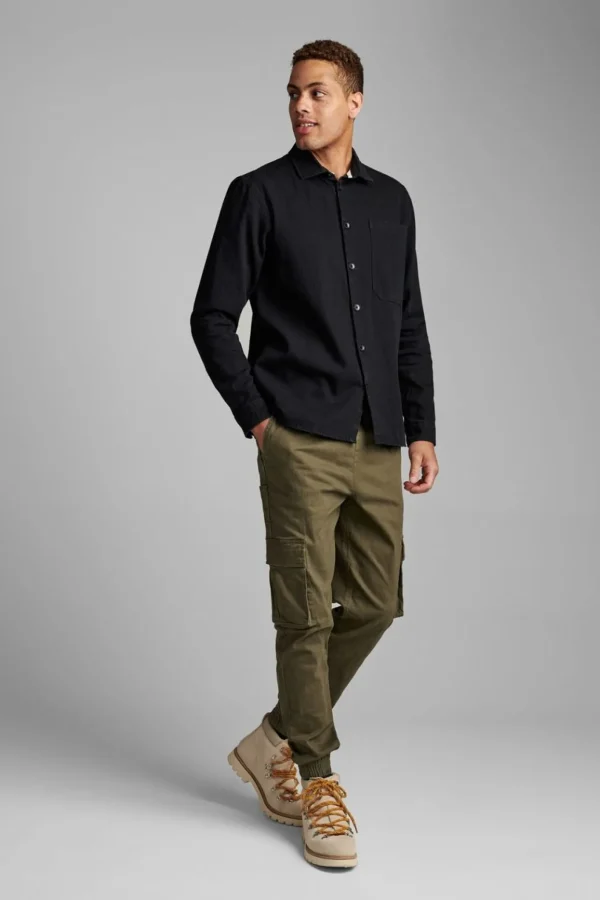 Mand Anerkjendt Akoscar Denim Overshirt - Caviar