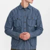 Mand Anerkjendt Akoscar Heavy Canvas Overshirt - Sky Captain