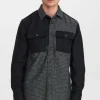 Mand Anerkjendt Akoscar Mix Mel Overshirt - Granit Grey Mel