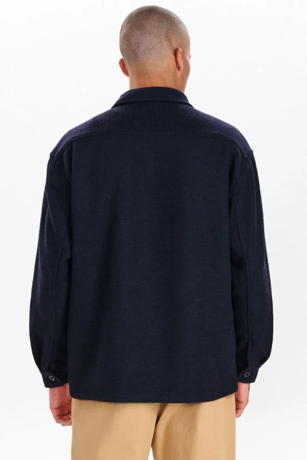 Mand Anerkjendt Akoscar Os Fleece - Dark Navy