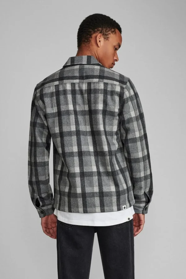 Mand Anerkjendt Akoscar Overshirt - Granit Grey Mel