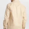 Mand Anerkjendt Akoscar Twil Block Overshirt - Brown Rice