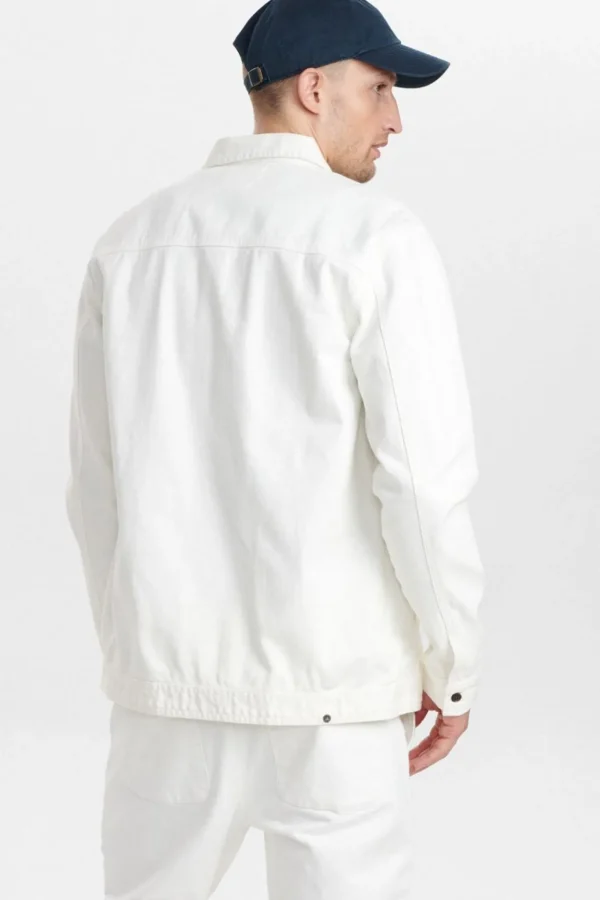 Mand Anerkjendt Akoscar Twill Overshirt - Tofu