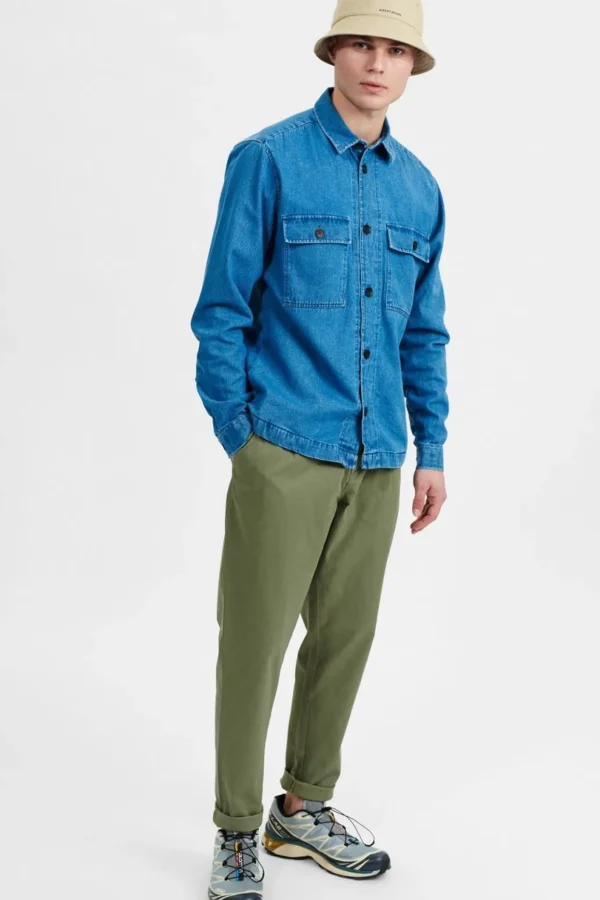 Mand Anerkjendt Akoscar Washed Denim - Cornet Blue