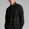 Mand Anerkjendt Akoscar Wool Check Overshirt - Pacific