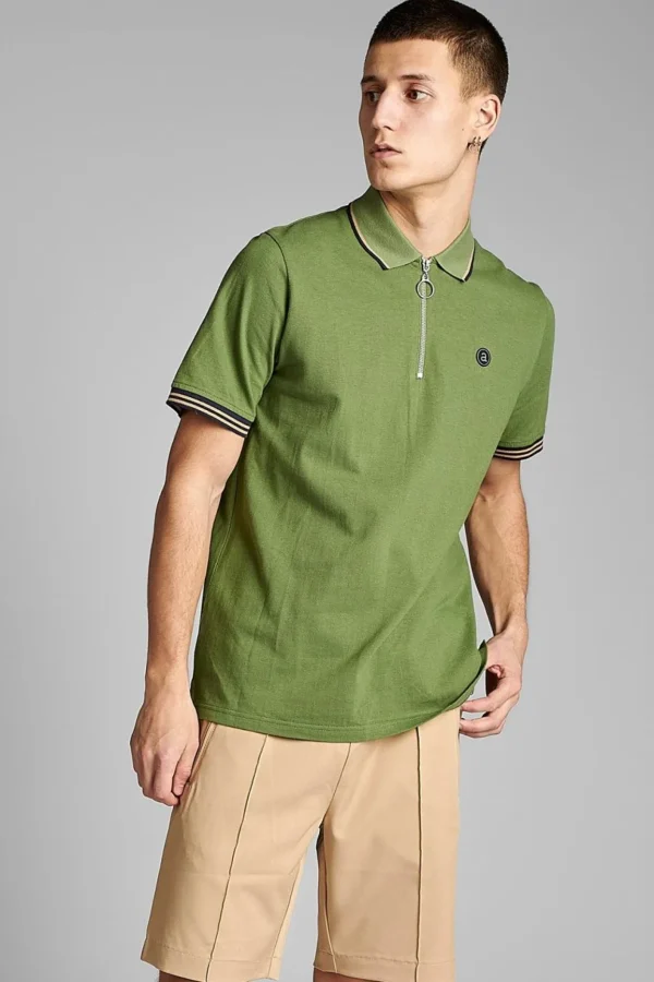 Mand Anerkjendt Akralf Polo Logo - Vineyard Green