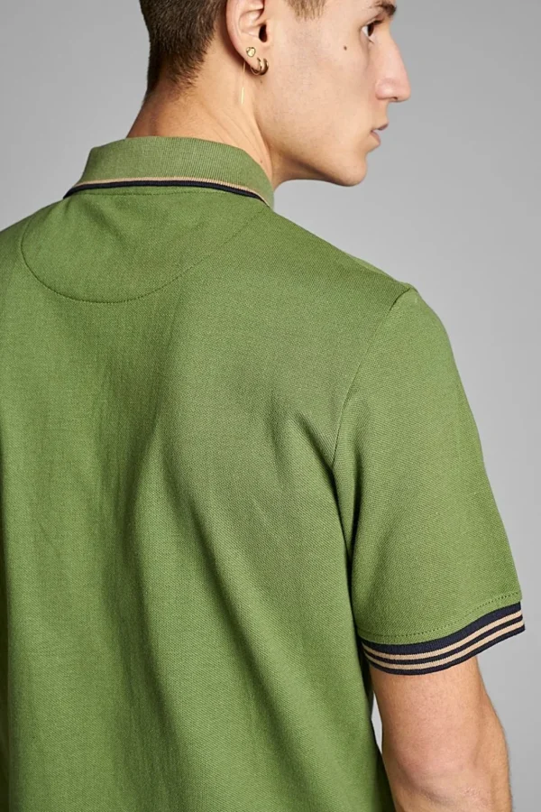 Mand Anerkjendt Akralf Polo Logo - Vineyard Green