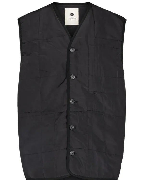 Mand Anerkjendt Akrasmus Quilted Vest - Caviar