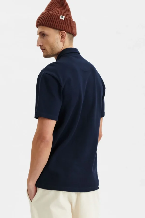 Mand Anerkjendt Akrene Button Polo - Sky Captain