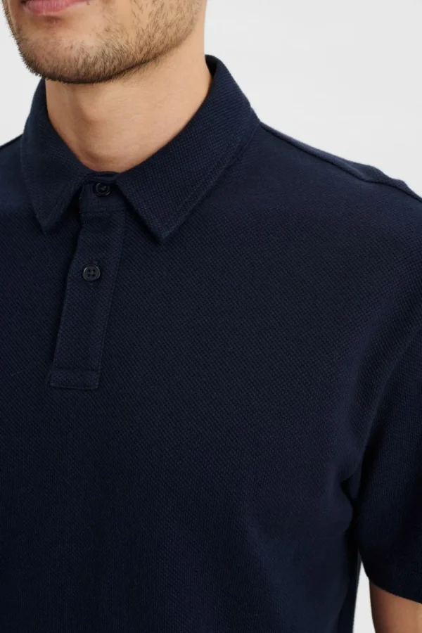 Mand Anerkjendt Akrene Button Polo - Sky Captain