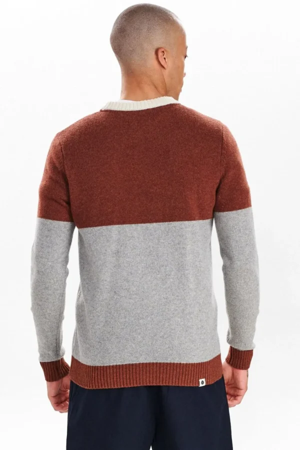 Mand Anerkjendt Akrico Colorblock Lambswool - Cinnamon Stick