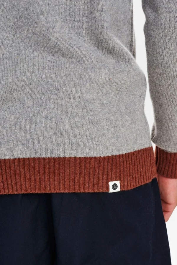 Mand Anerkjendt Akrico Colorblock Lambswool - Cinnamon Stick