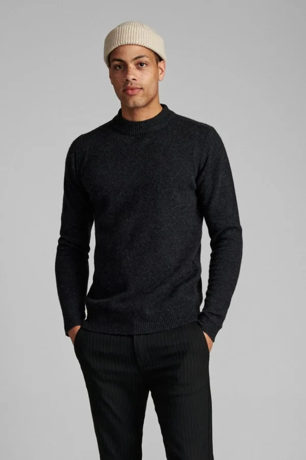 Mand Anerkjendt Akrico Knit - Dark Grey Mel