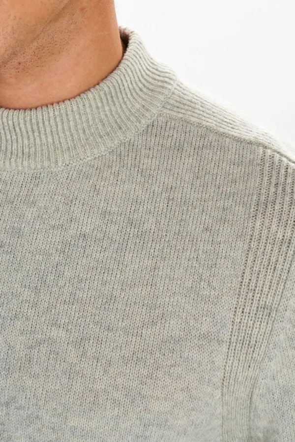 Mand Anerkjendt Akrico Lambswool Knit - Cobblestone