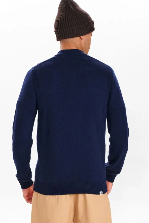 Mand Anerkjendt Akrico Lambswool Knit - Dark Navy