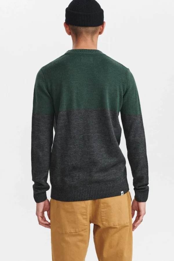 Mand Anerkjendt Akrico Merino Wool Knit - Deep Forrest