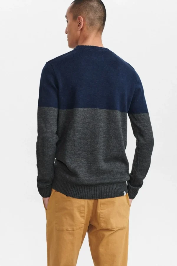 Mand Anerkjendt Akrico Merino Wool Knit - Sky Captain