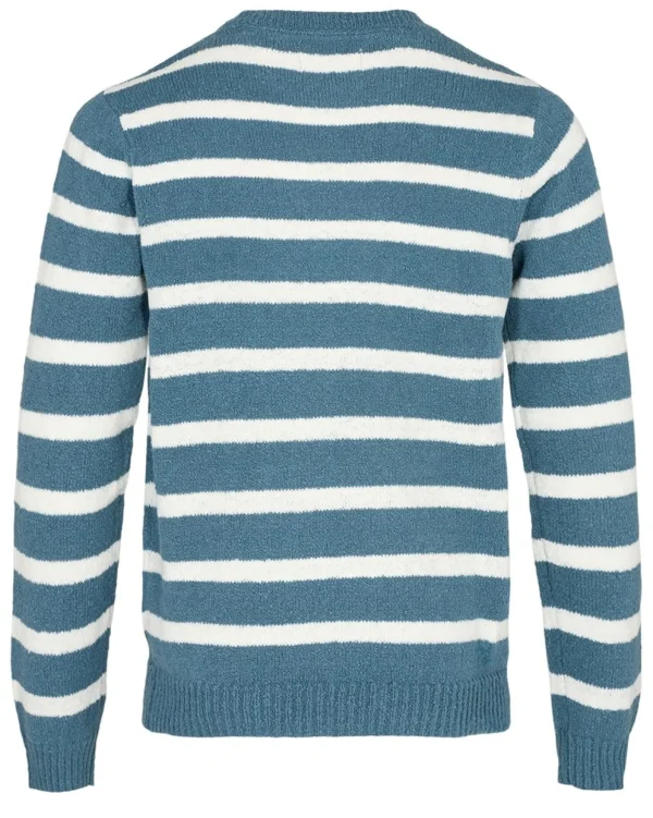 Mand Anerkjendt Akrico Sailor Stripe Knit - Indian Teal