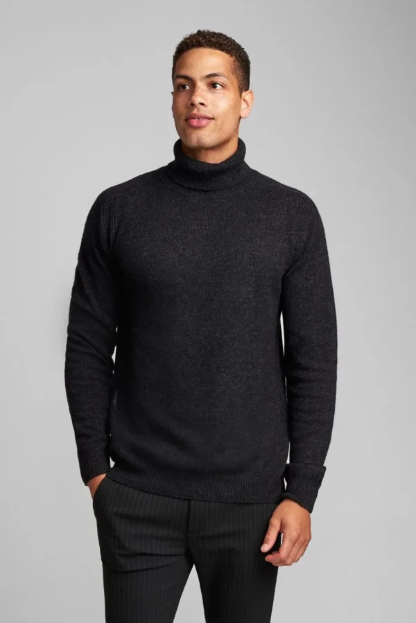 Mand Anerkjendt Akrio Knit - Dark Grey Mel