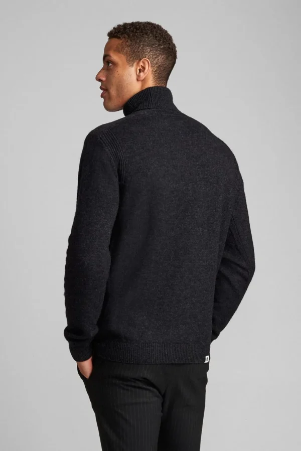 Mand Anerkjendt Akrio Knit - Dark Grey Mel