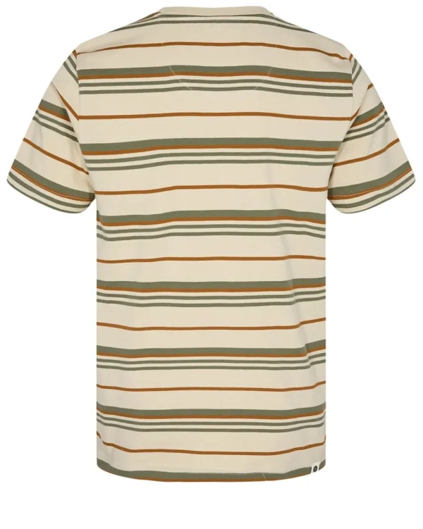 Mand Anerkjendt Akrod S/S Multi Stripe - Olivine