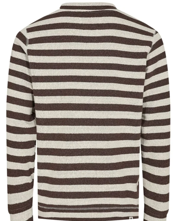 Mand Anerkjendt Akruben Mel Crew Sweat - Chocolate Brown