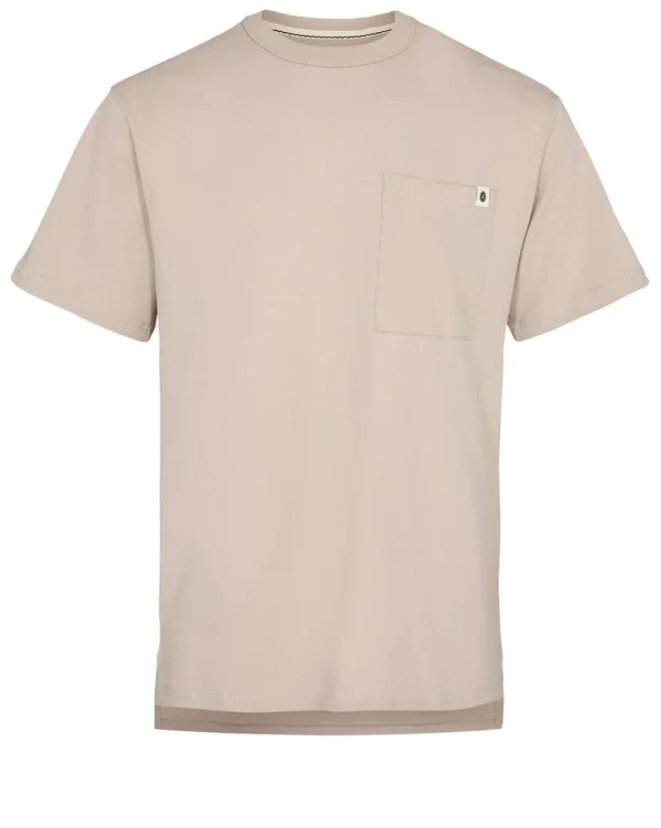 Mand Anerkjendt Akrune Noos Pocket Tee - Cobblestone