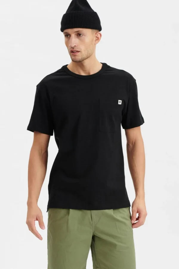 Mand Anerkjendt Akrune Noos Pocket Tee - Caviar