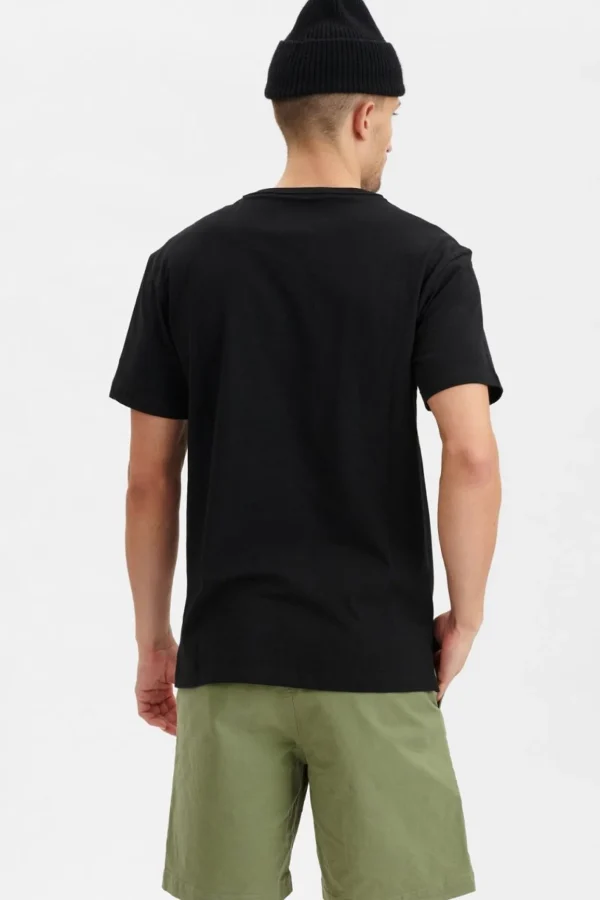 Mand Anerkjendt Akrune Noos Pocket Tee - Caviar