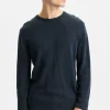 Mand Anerkjendt Aksail Cotton Linen Knit - Sky Captain