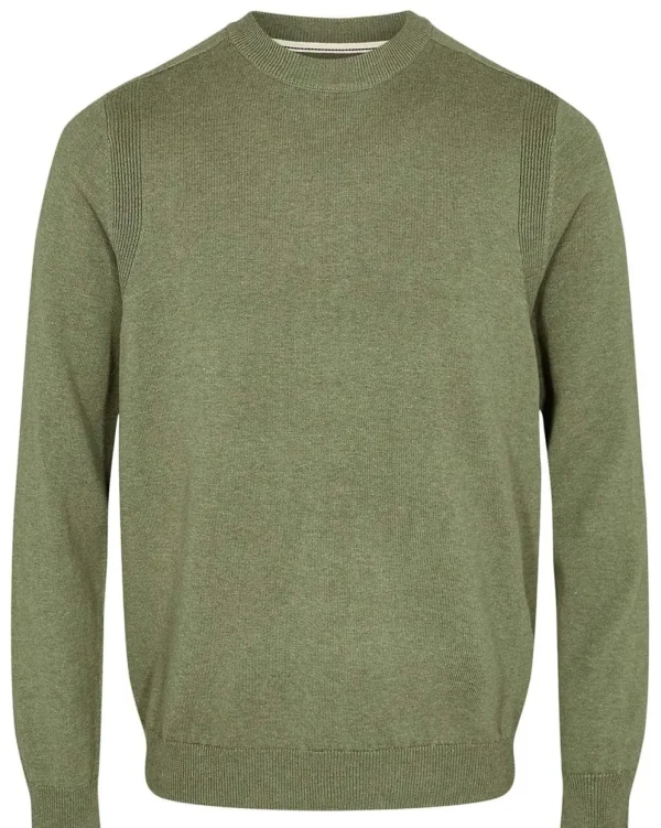 Mand Anerkjendt Aksail Cotton Silk Knit - Olivine