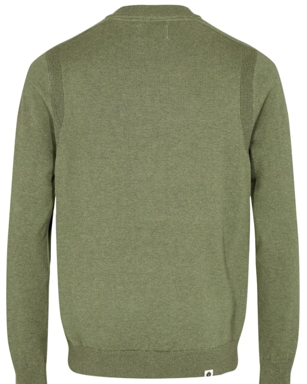 Mand Anerkjendt Aksail Cotton Silk Knit - Olivine