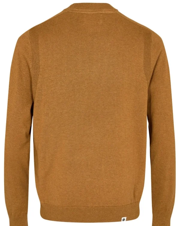 Mand Anerkjendt Aksail Cotton Silk Knit - Golden Brown