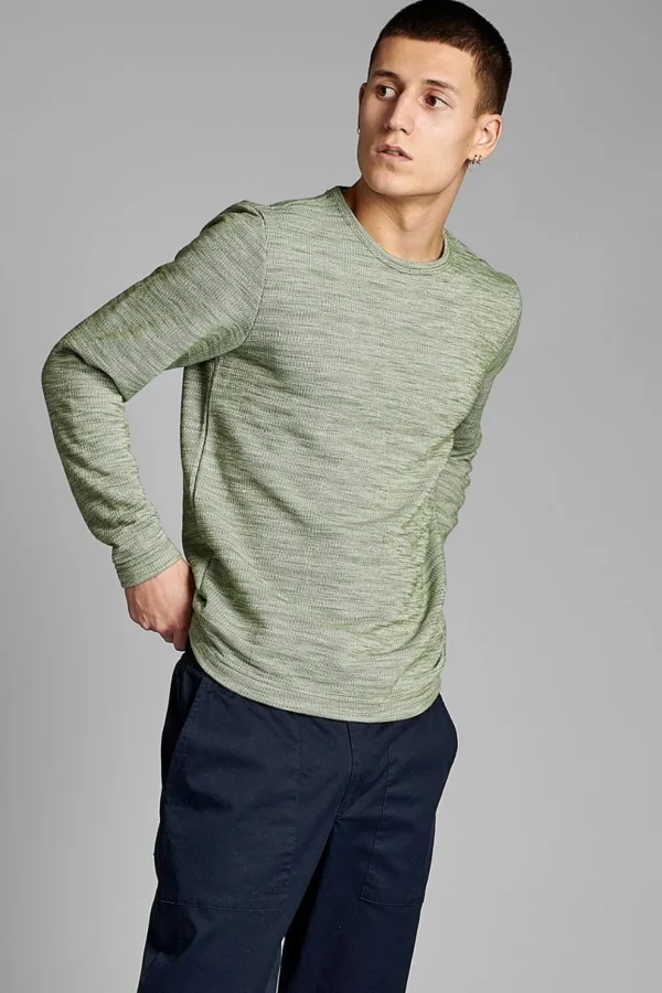 Mand Anerkjendt Aksail Ls Sweat - Vineyard Green