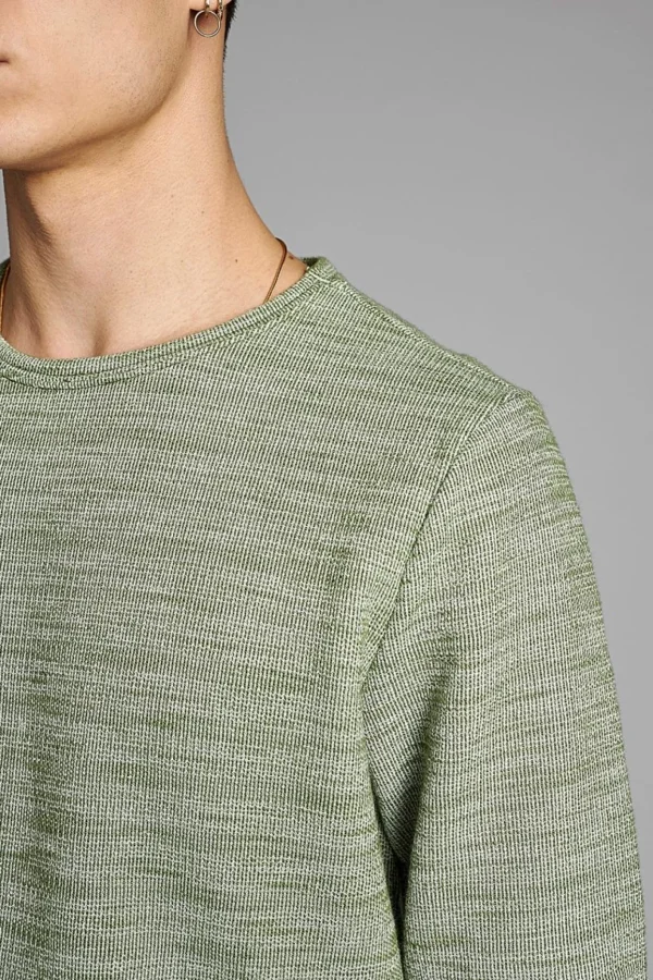 Mand Anerkjendt Aksail Ls Sweat - Vineyard Green