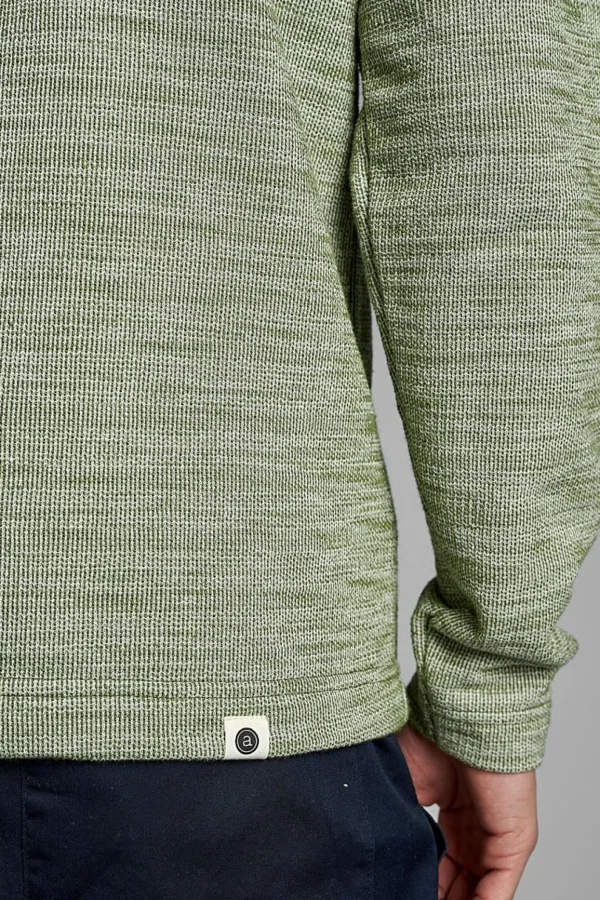 Mand Anerkjendt Aksail Ls Sweat - Vineyard Green