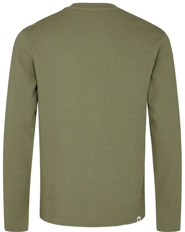 Mand Anerkjendt Aksilo L/S Waffle Ls - Olivine