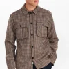 Mand Anerkjendt Aksoldado Check Overshirt - Dark Navy