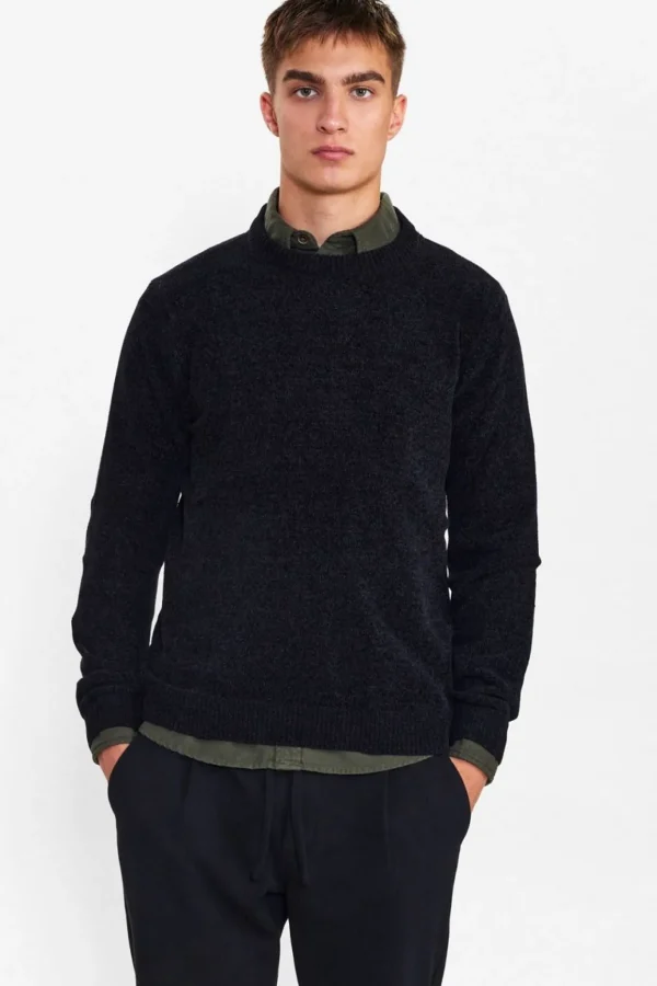 Mand Anerkjendt Aksune Chenille Knit - Caviar