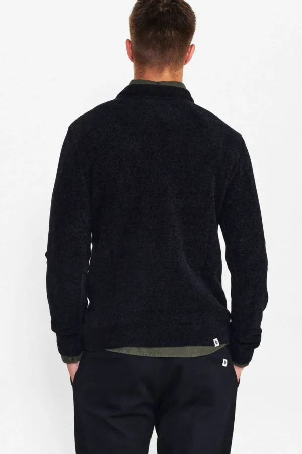 Mand Anerkjendt Aksune Chenille Knit - Caviar