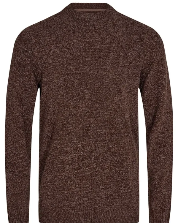 Mand Anerkjendt Aksune Chenille Knit - Chocolate Brown