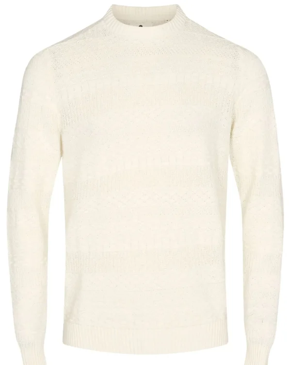 Mand Anerkjendt Aksune Jacquard Knit - Tofu