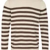 Mand Anerkjendt Aksune Stripe Knit - Brown Rice