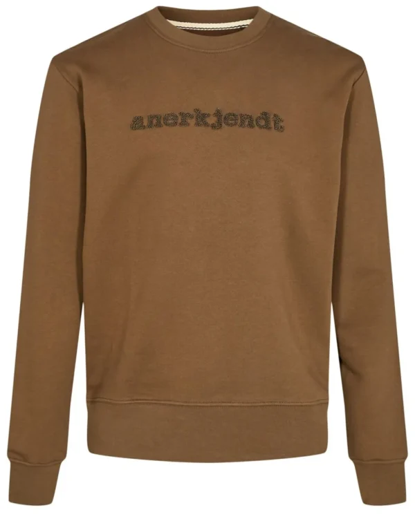 Mand Anerkjendt Aktristian Logo Frotte Sweat - Dark Olive